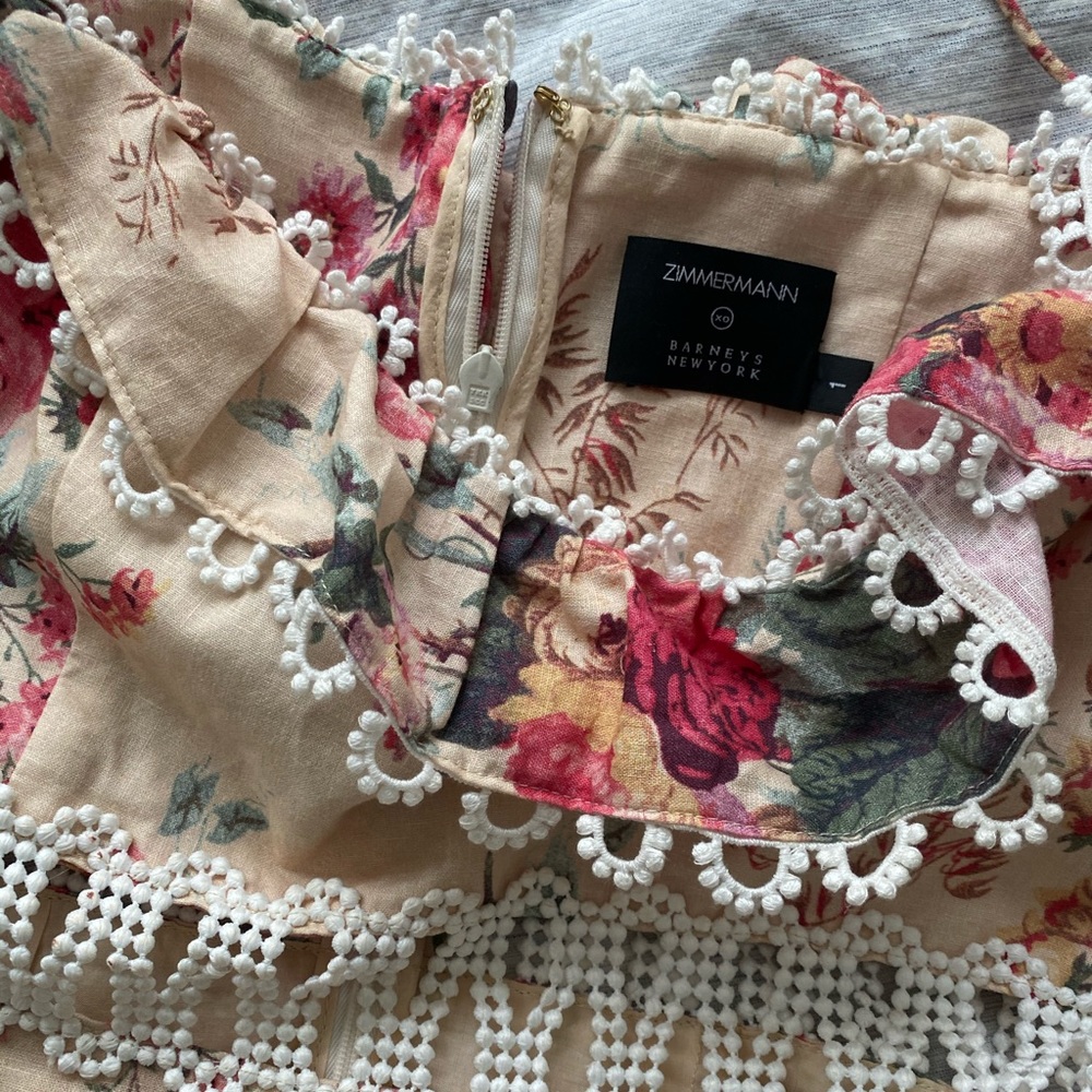 Zimmermann floral melody off shoulder dress - Picture 4 of 5